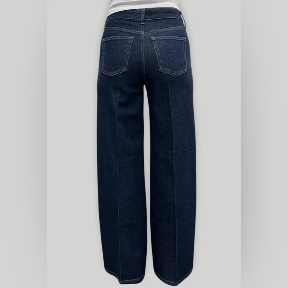 Oliver Logan Andrews High Rise Extra Wide-Leg Jeans in Timber - Picture 5 of 6